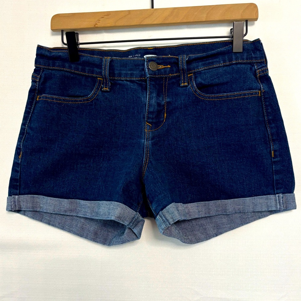 OLD NAVY Dark Wash Stretch Denim Shorts Size 4